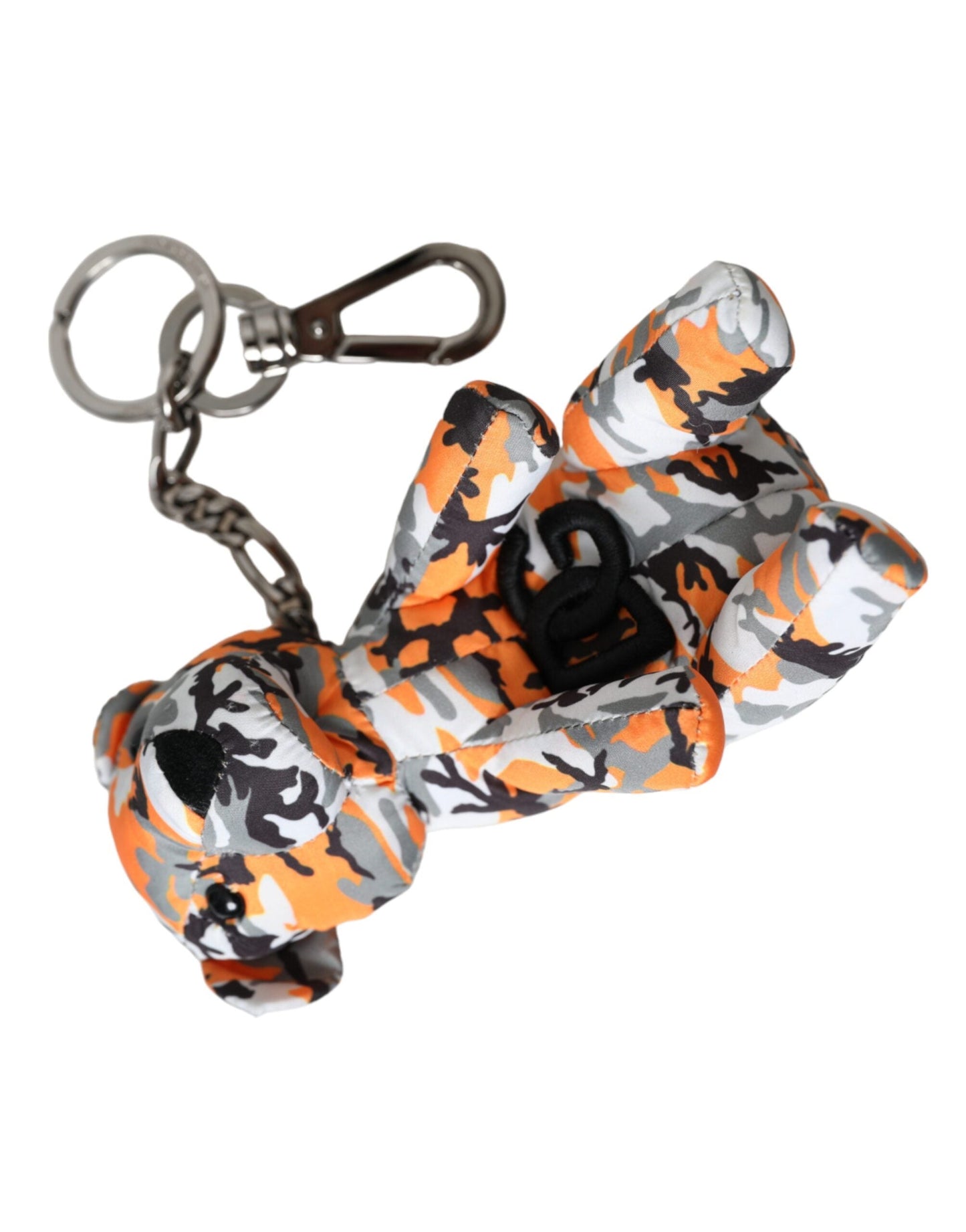 Dolce & Gabbana Multicolor Camouflage Animal Silhouette Keychain Men's Keyring