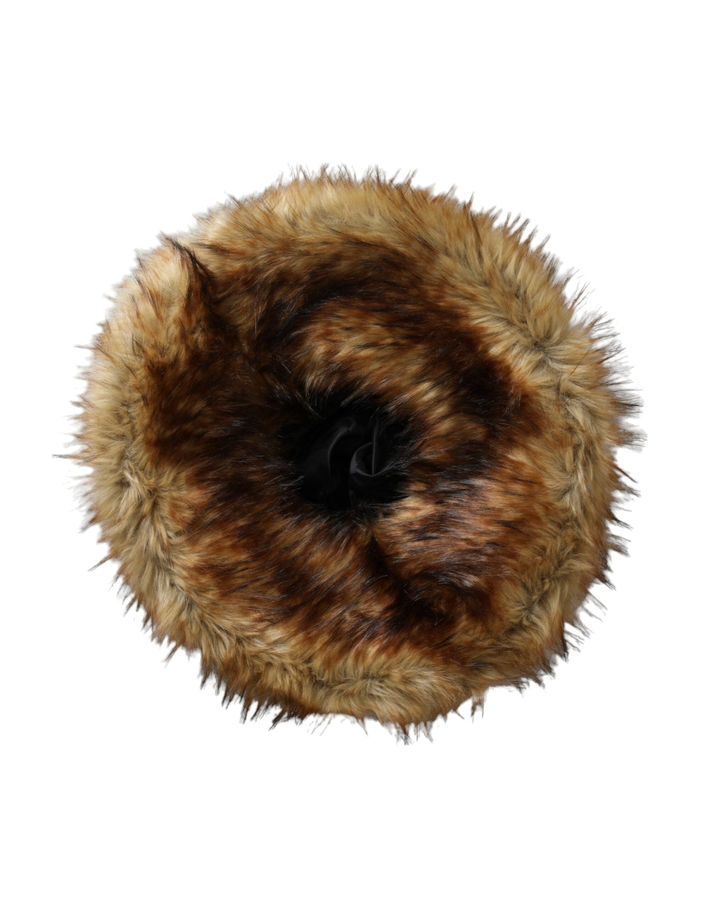 Dolce & Gabbana Brown Modacrylic Faux Fur Bucket Women's Hat