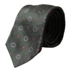 Dolce & Gabbana Dark Gray 100% Silk Fantasy Adjustable Men Men's Tie
