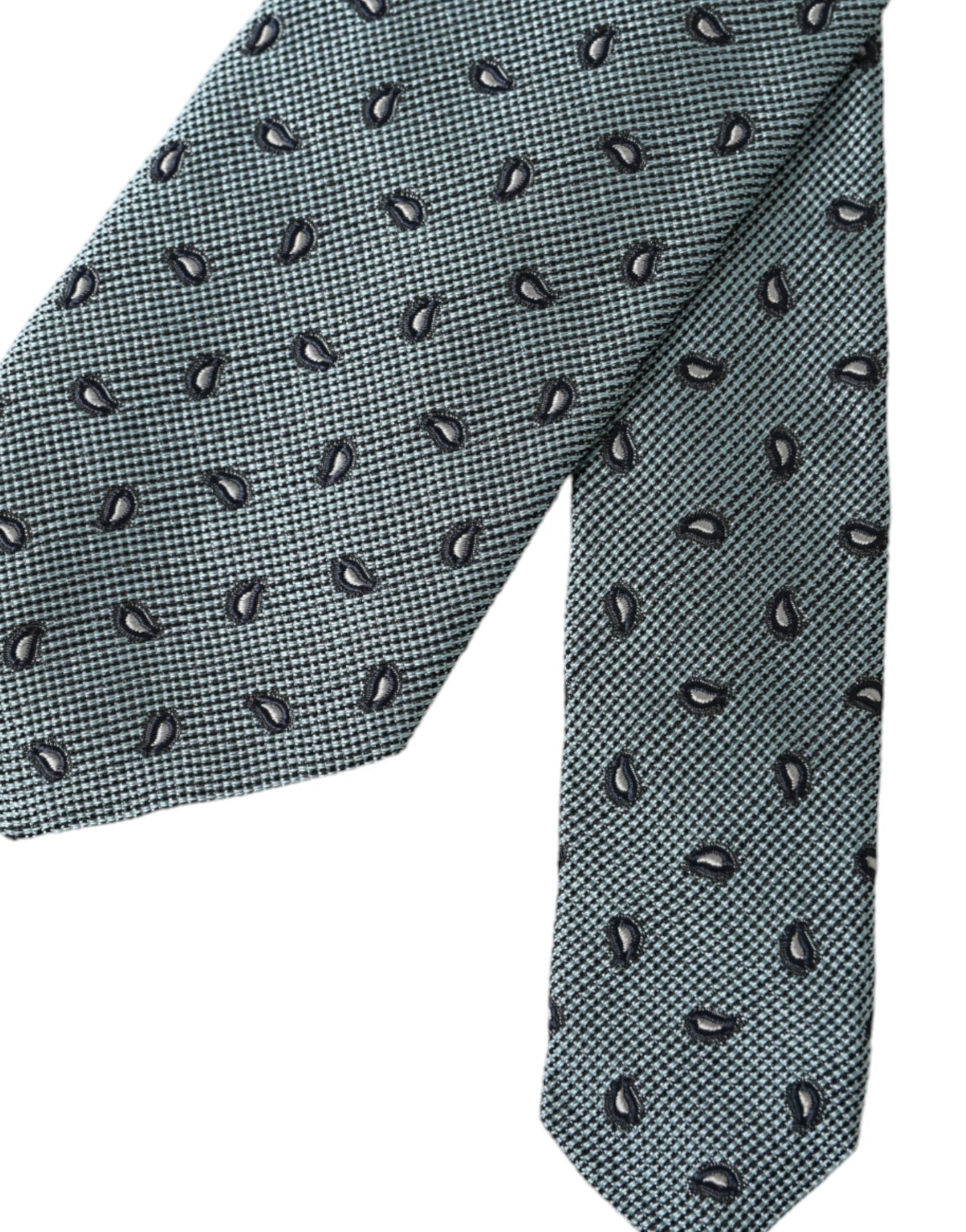 Dolce & Gabbana Green 100% Silk Patterned Adjustable Men Men's Tie