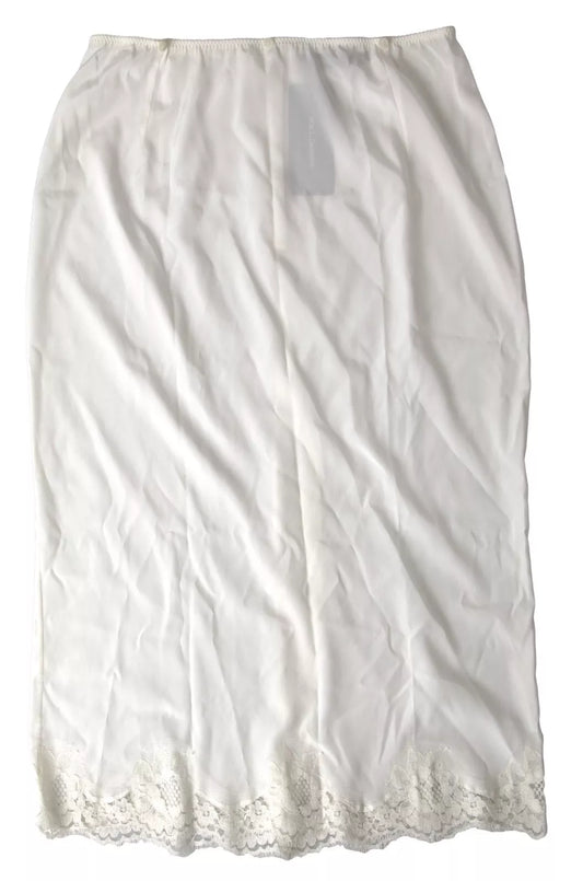 Dolce & Gabbana White Lingerie Half Slip Sleepwear Women's Underwear