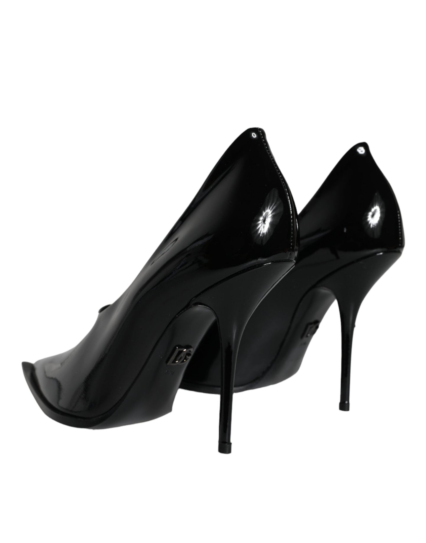 Dolce & Gabbana Black Patent Leather High Heels Pumps Women's Shoes (Pre-Owned)