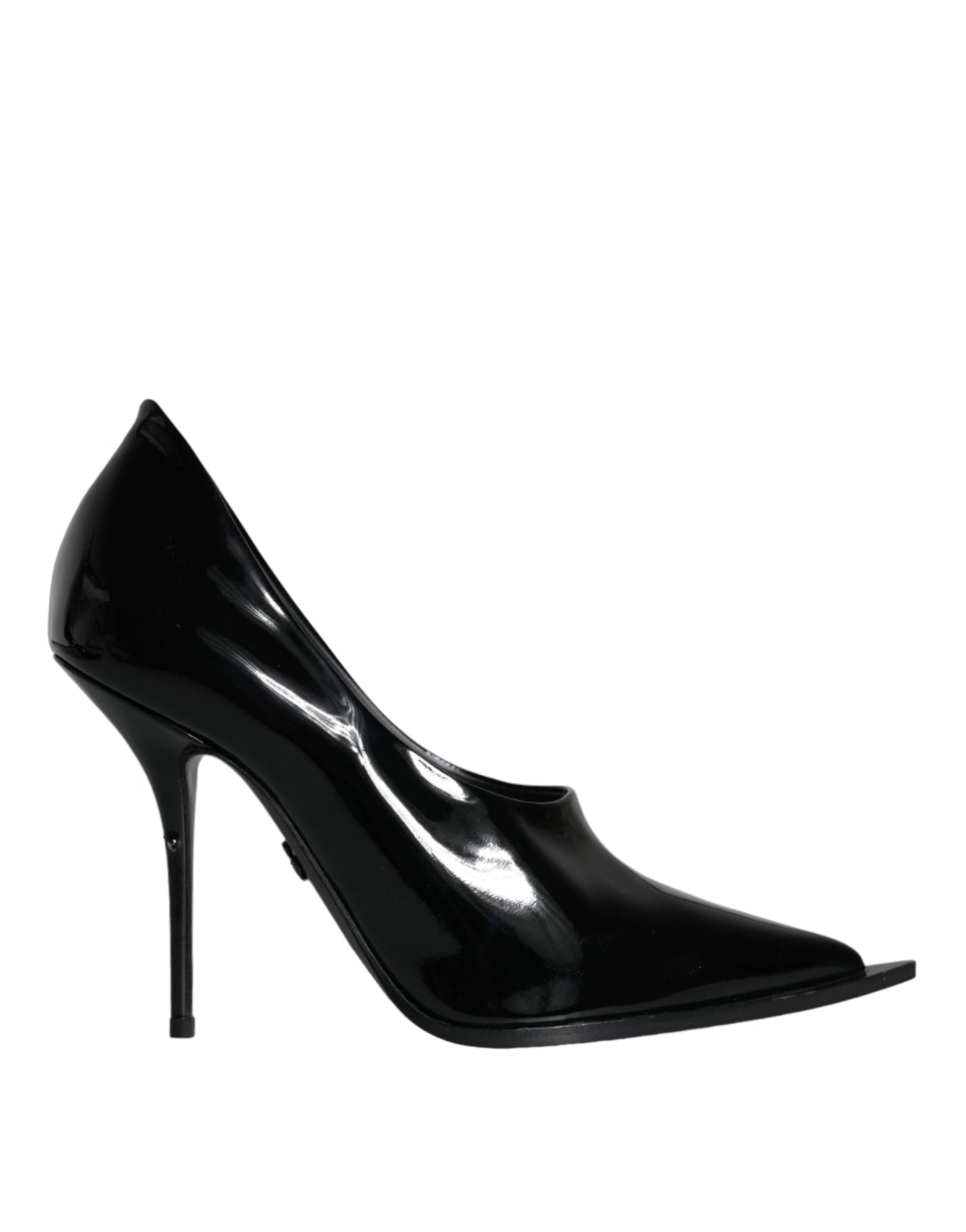Dolce & Gabbana Black Patent Leather High Heels Pumps Women's Shoes (Pre-Owned)