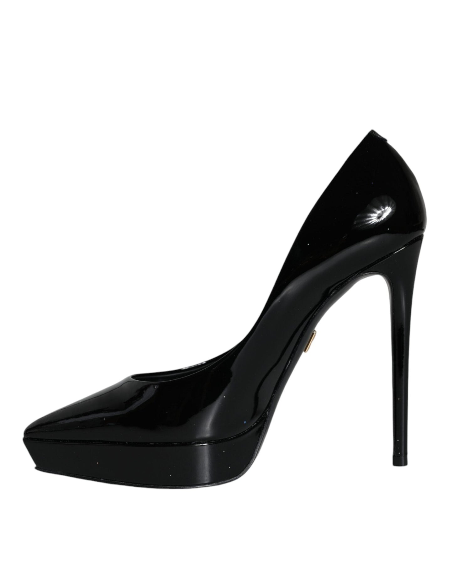Dolce & Gabbana Black Leather Platform Heels Pumps Women's Shoes (Pre-Owned)