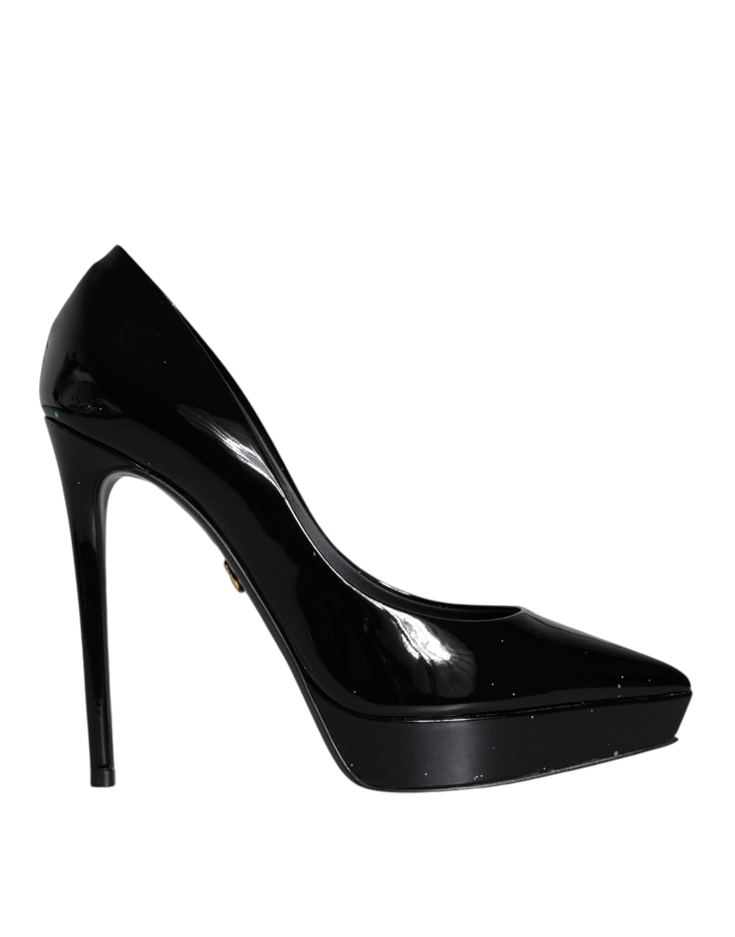 Dolce & Gabbana Black Leather Platform Heels Pumps Women's Shoes (Pre-Owned)