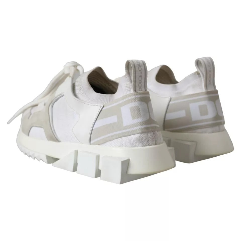 Dolce & Gabbana White Mesh Sorrento Trekking Sneakers Women's Shoes (Pre-Owned)