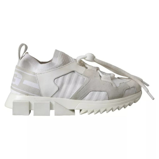Dolce & Gabbana White Mesh Sorrento Trekking Sneakers Women's Shoes (Pre-Owned)