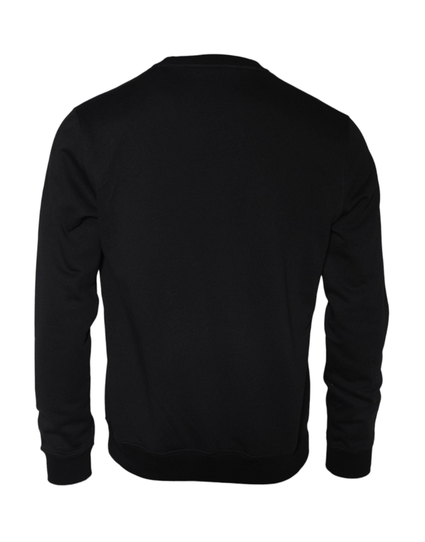 Versace Black Medusa Fleece Cotton Crew Neck Sweatshirt Men's Sweater