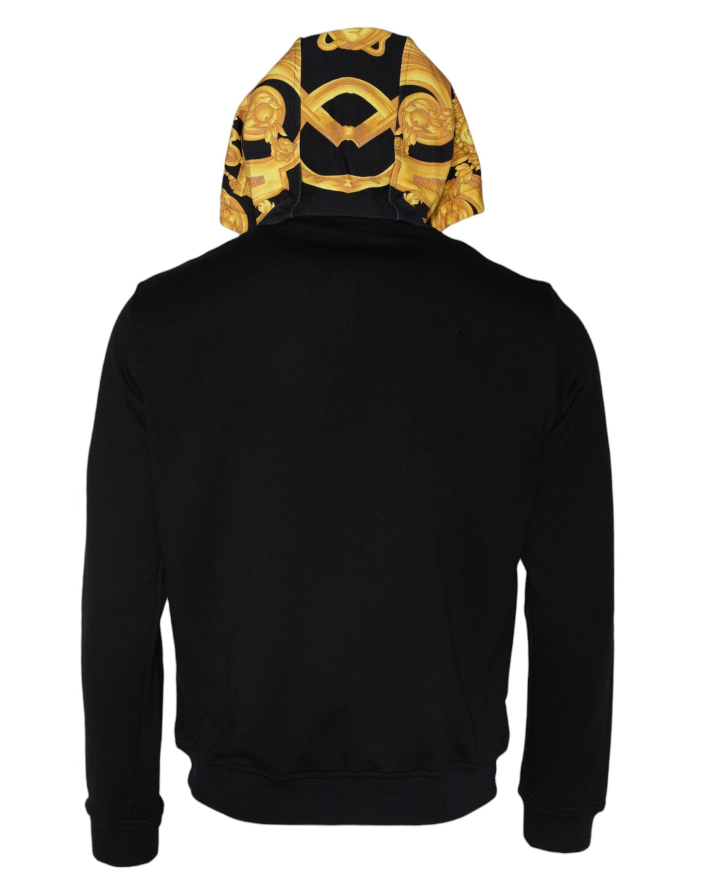Versace Black Medusa Print Cotton Full Zip HoodieSweatshirt Men's Sweater