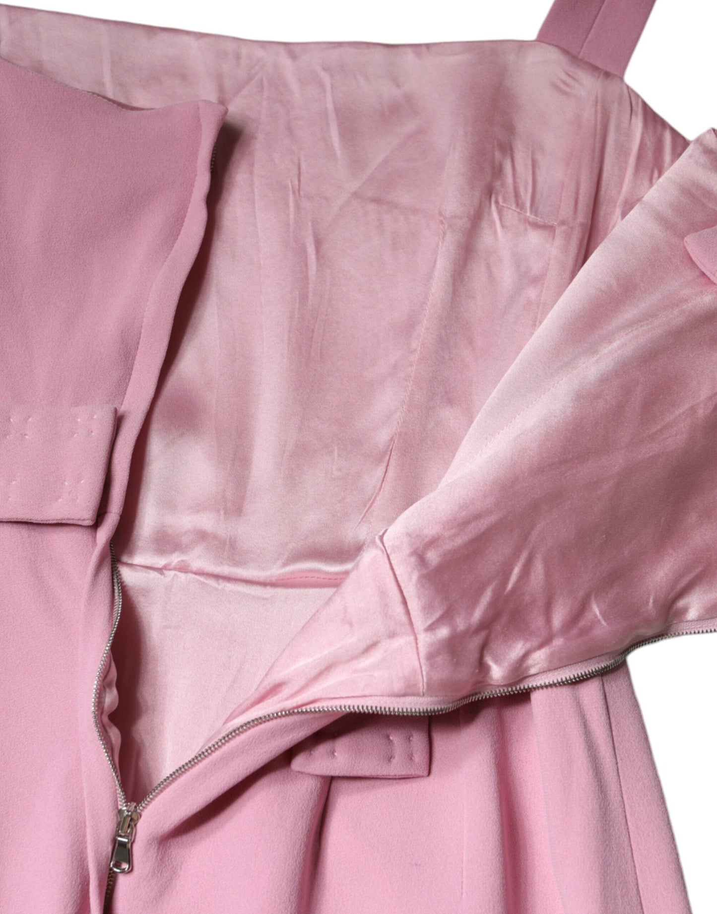 Dolce & Gabbana Pink A-line Flare Viscose Sleeveless Women's Dress (Pre-Owned)