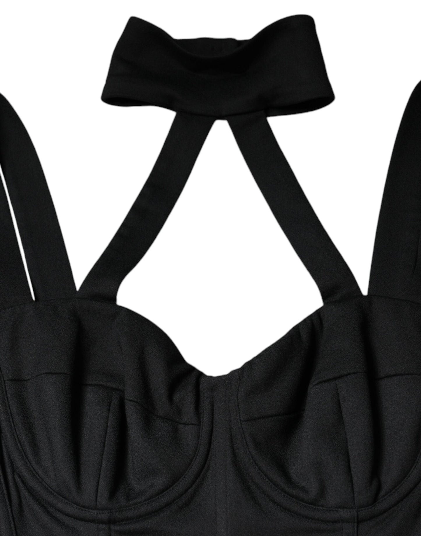 Dolce & Gabbana Black Cut Out Sleeveless Bodycon Mini Women's Dress
