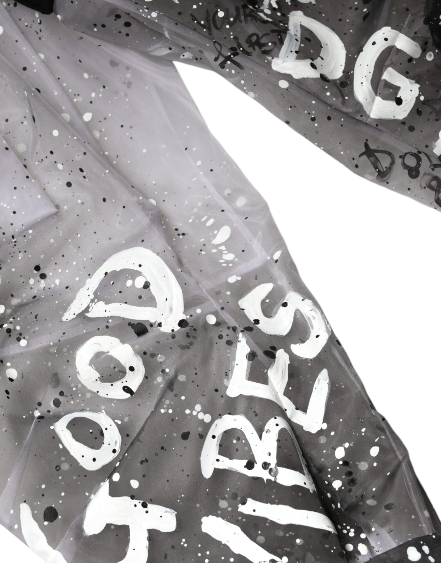 Dolce & Gabbana White See Through Logo Cropped Cargo Women's Pants