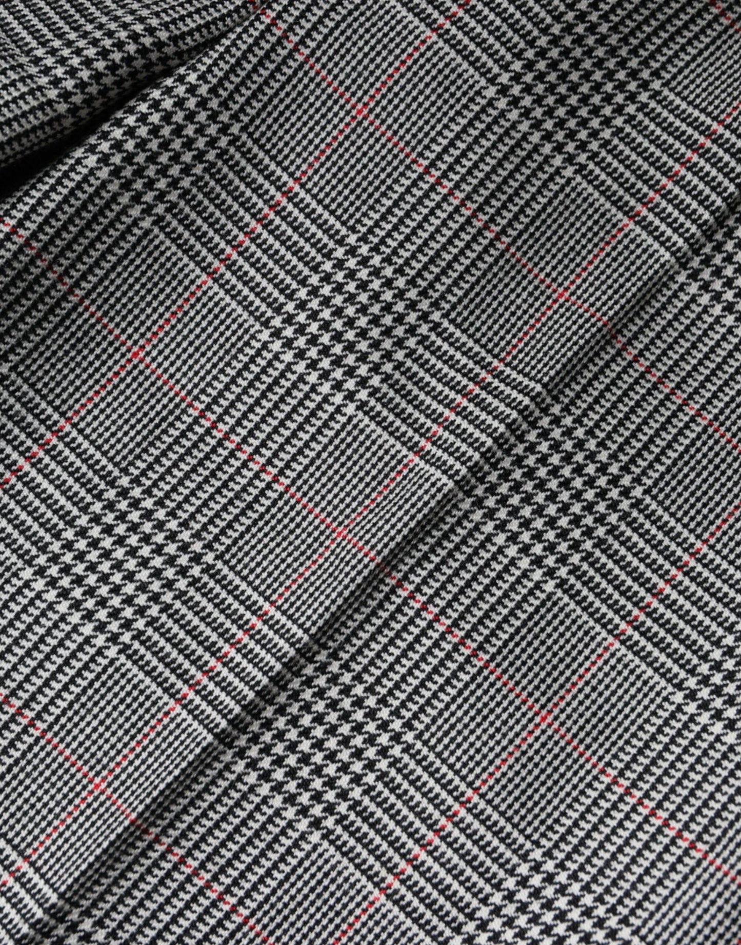 Dolce & Gabbana Gray Plaid Wool Mid Waist Women Tapered Women's Pants (Pre-Owned)