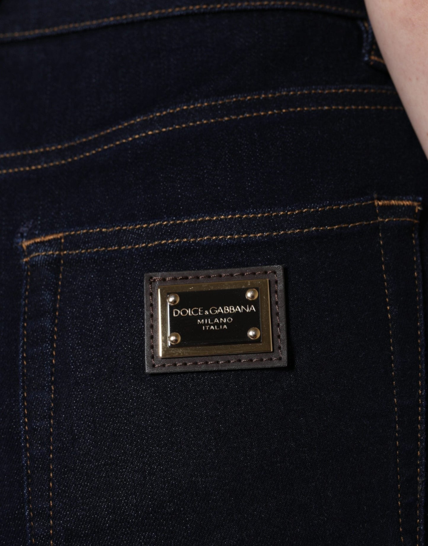 Dolce & Gabbana Black GRACE High Waist Skinny Denim Women's Jeans
