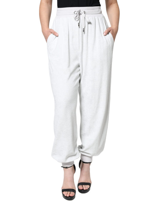 Dolce & Gabbana White Nylon Jogger SweatWomen's Women's Pants