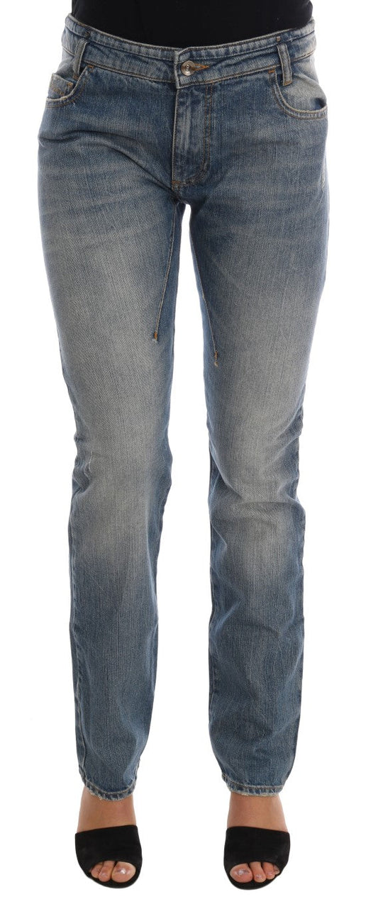 Costume National Blue Cotton Stretch Denim Women's Jeans