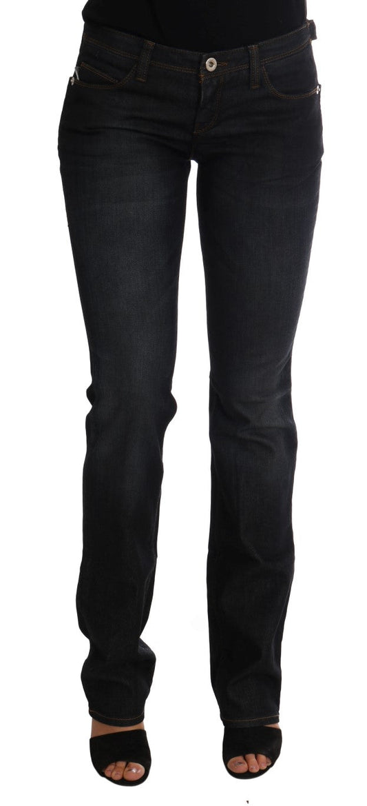 Costume National Dark Blue Cotton Slim Fit Women's Jeans