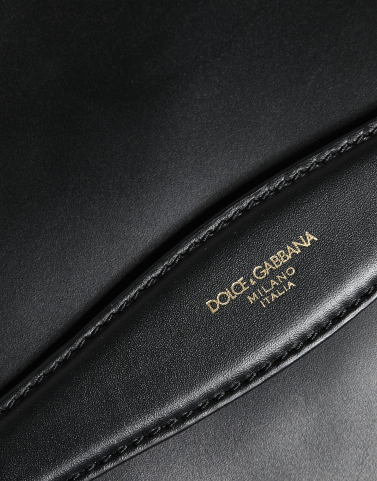 Dolce & Gabbana Black Calfskin Leather Mediterranean Pouch Women's Bag (Pre-Owned)