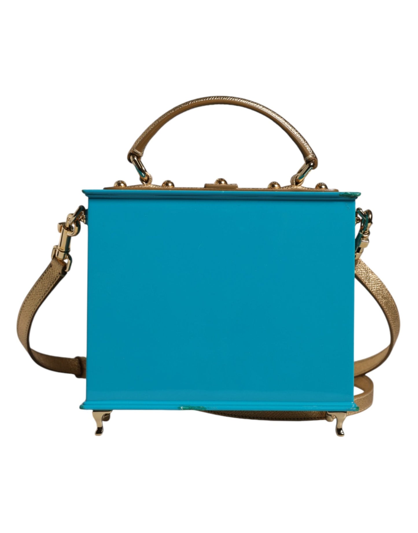 Dolce & Gabbana Multicolor Wood Leather Clutch Shoulder Women's Bag (Pre-Owned)