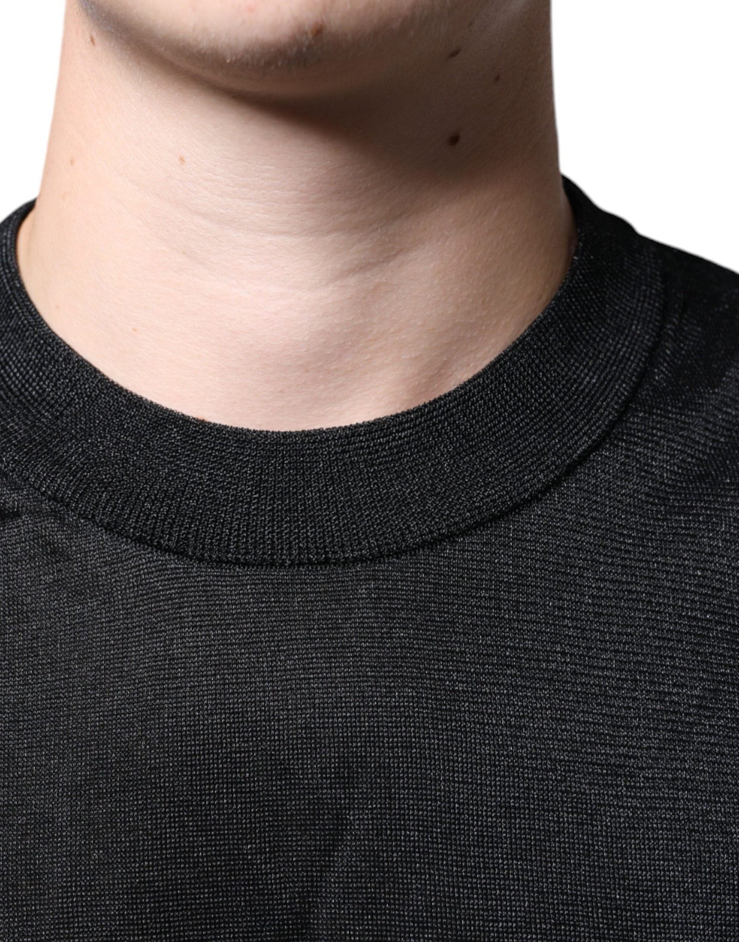 Dolce & Gabbana Black Polyester Pullover Sweatshirt Men's Sweater (Pre-Owned)