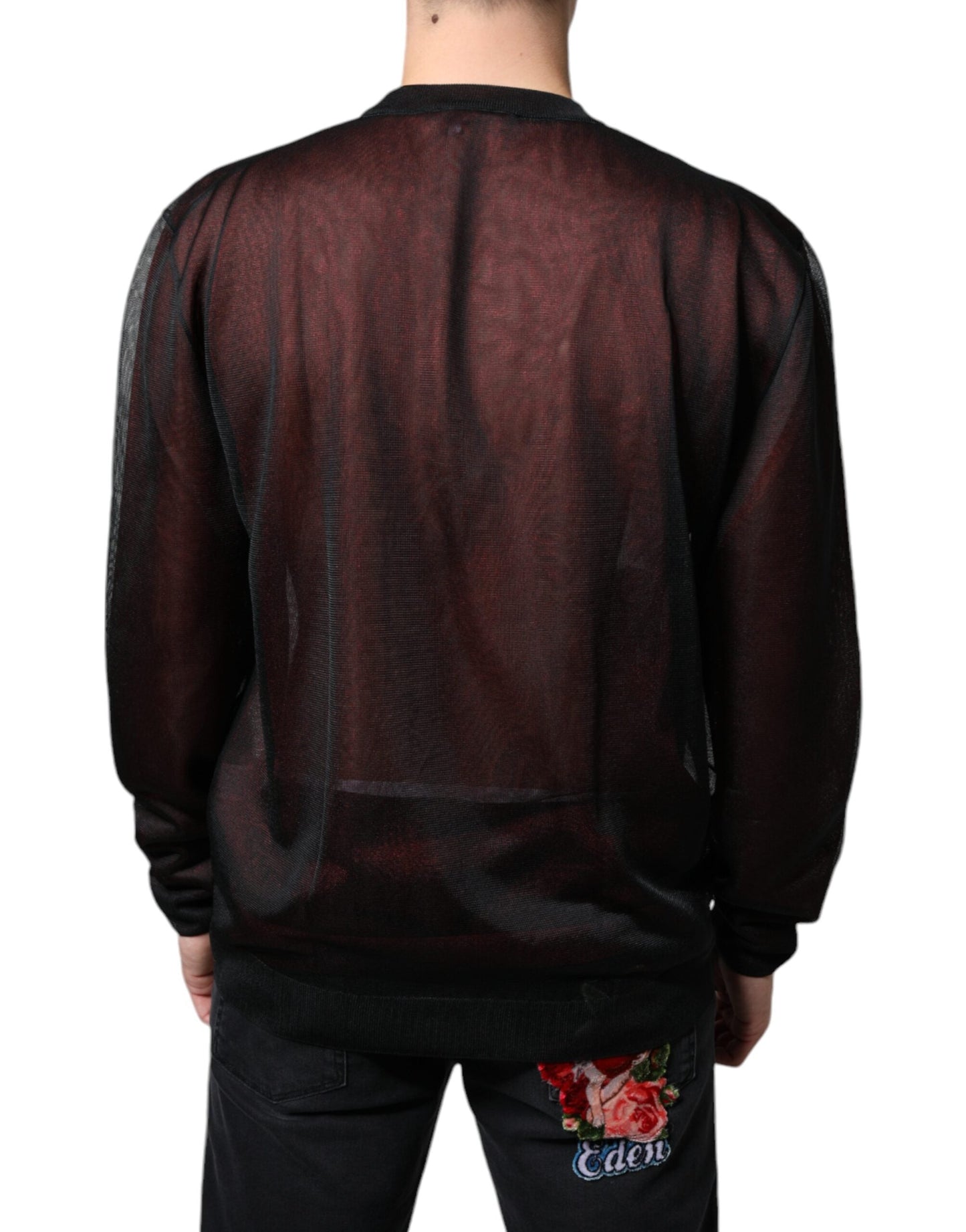 Dolce & Gabbana Brown Polyester Pullover Sweatshirt Men's Sweater (Pre-Owned)