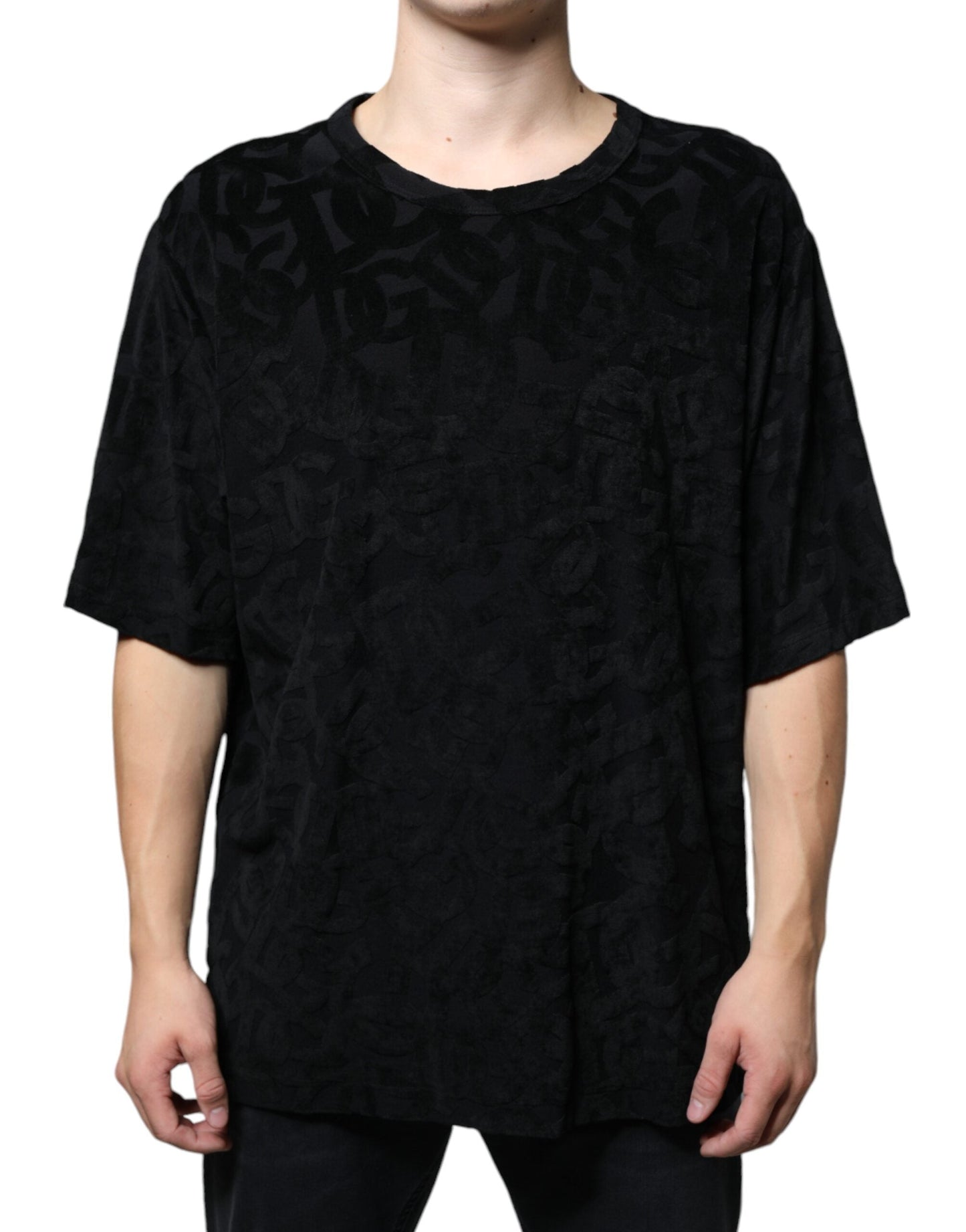 Dolce & Gabbana Black DG Mania Logo Print Men's T-shirt