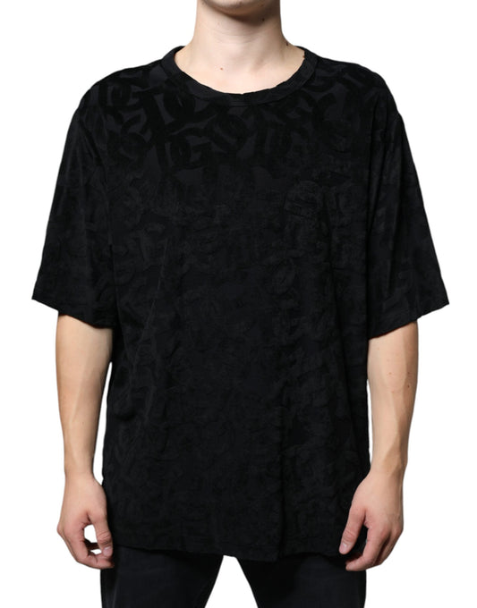 Dolce & Gabbana Black DG Mania Logo Print Men's T-shirt