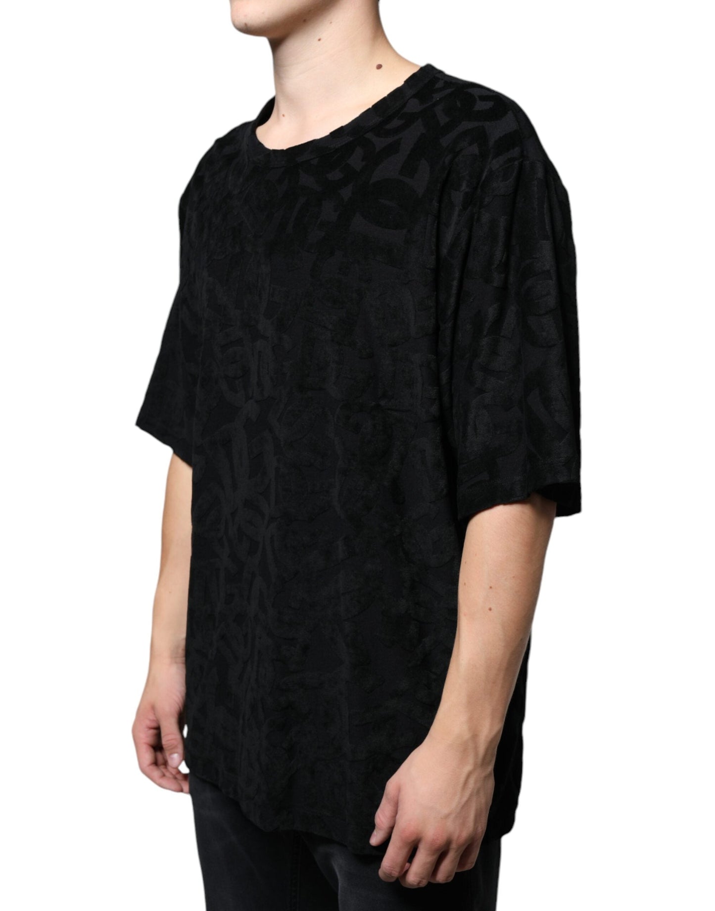 Dolce & Gabbana Black DG Mania Logo Print Men's T-shirt