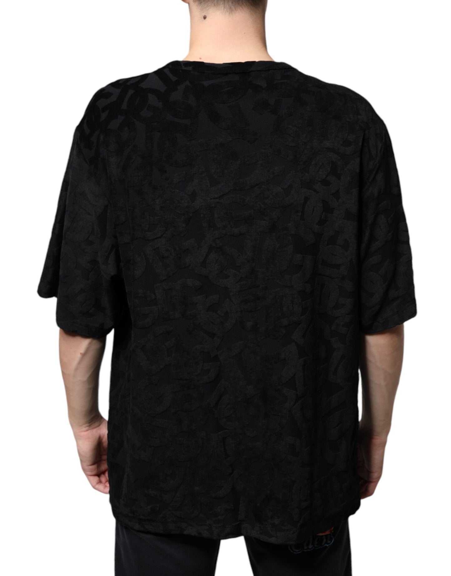 Dolce & Gabbana Black DG Mania Logo Print Men's T-shirt
