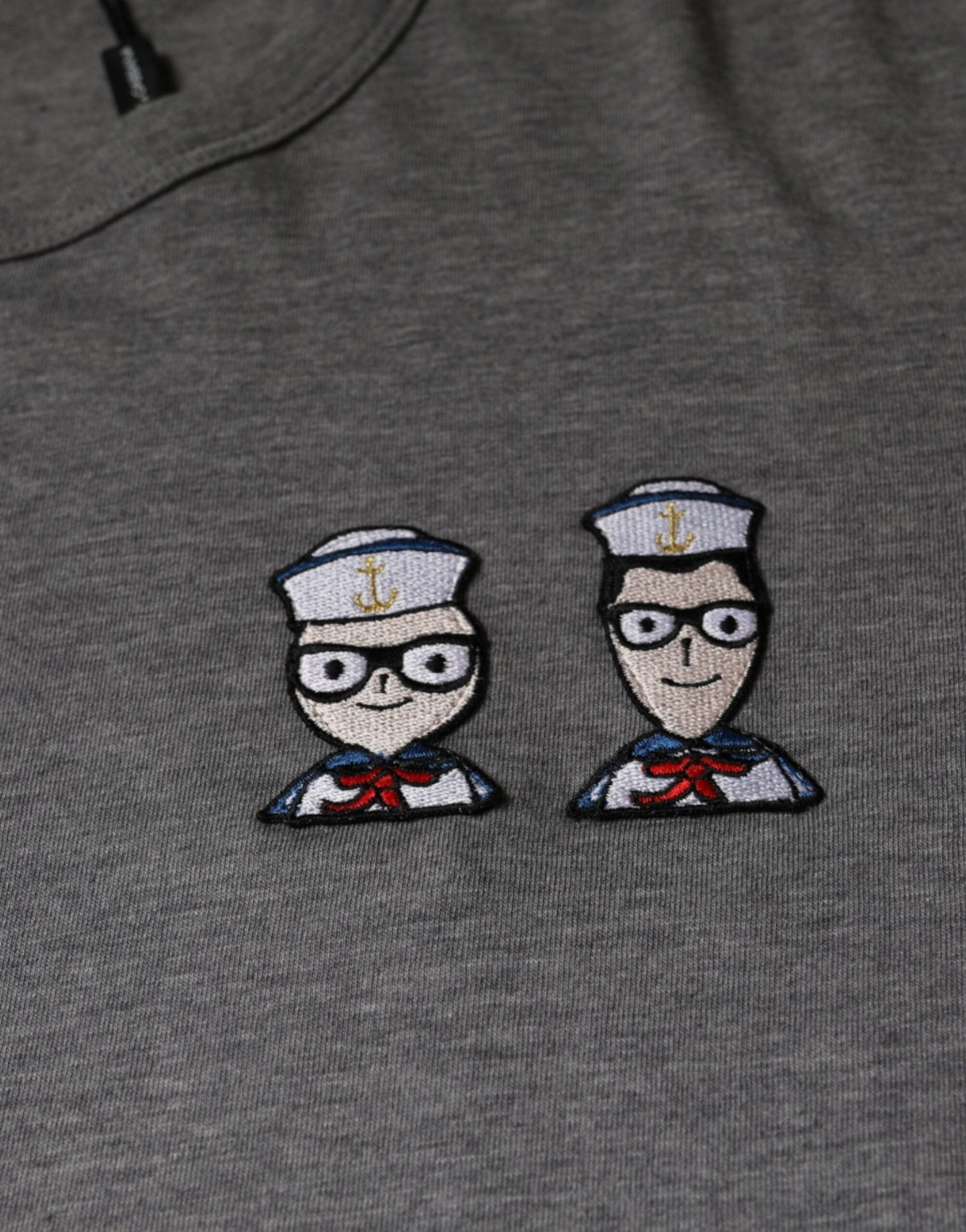 Dolce & Gabbana Gray Cotton #DGFamily Short Sleeves Men's T-shirt