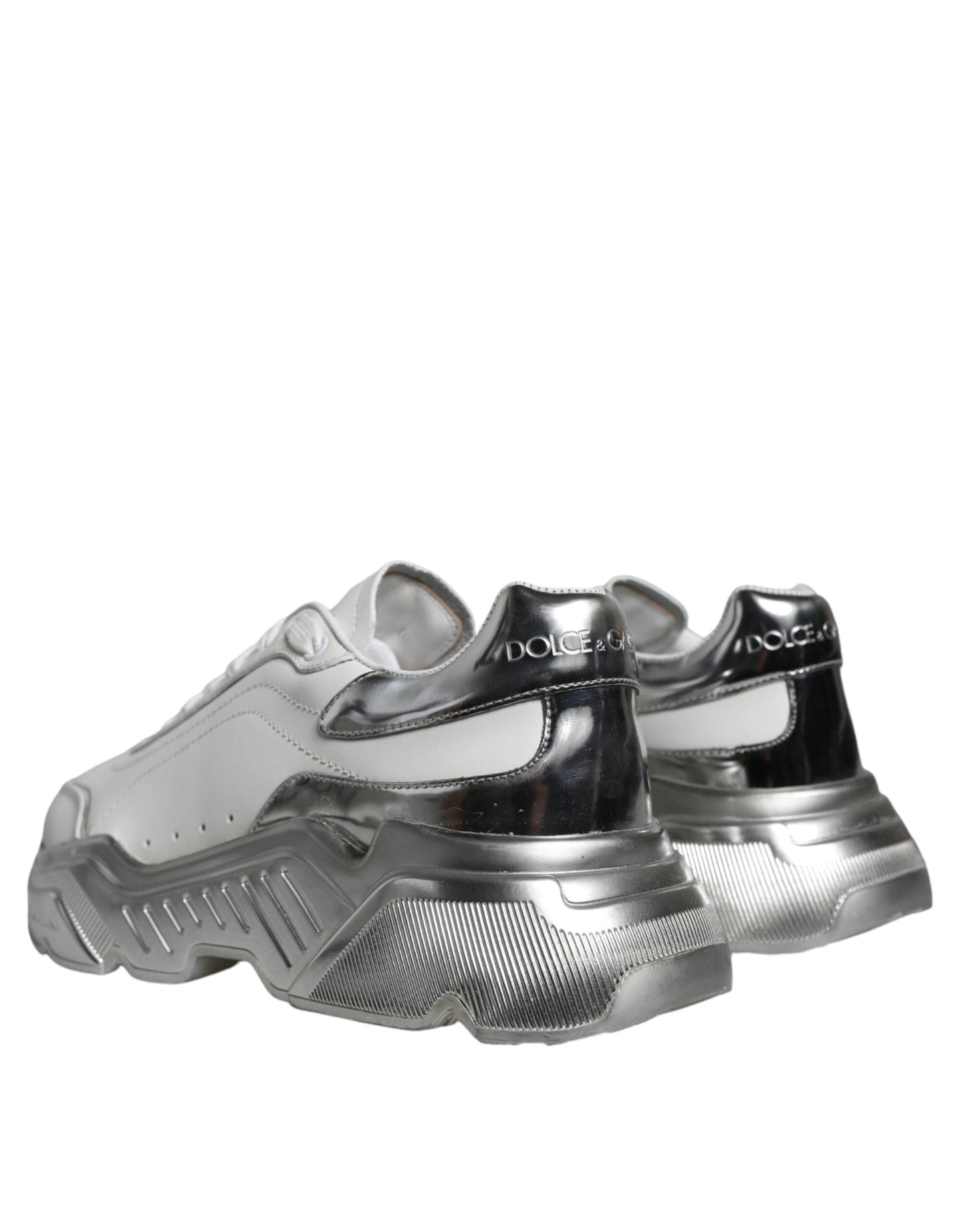 Dolce & Gabbana White Silver Daymaster Low Top Sneakers Men's Shoes (Pre-Owned)