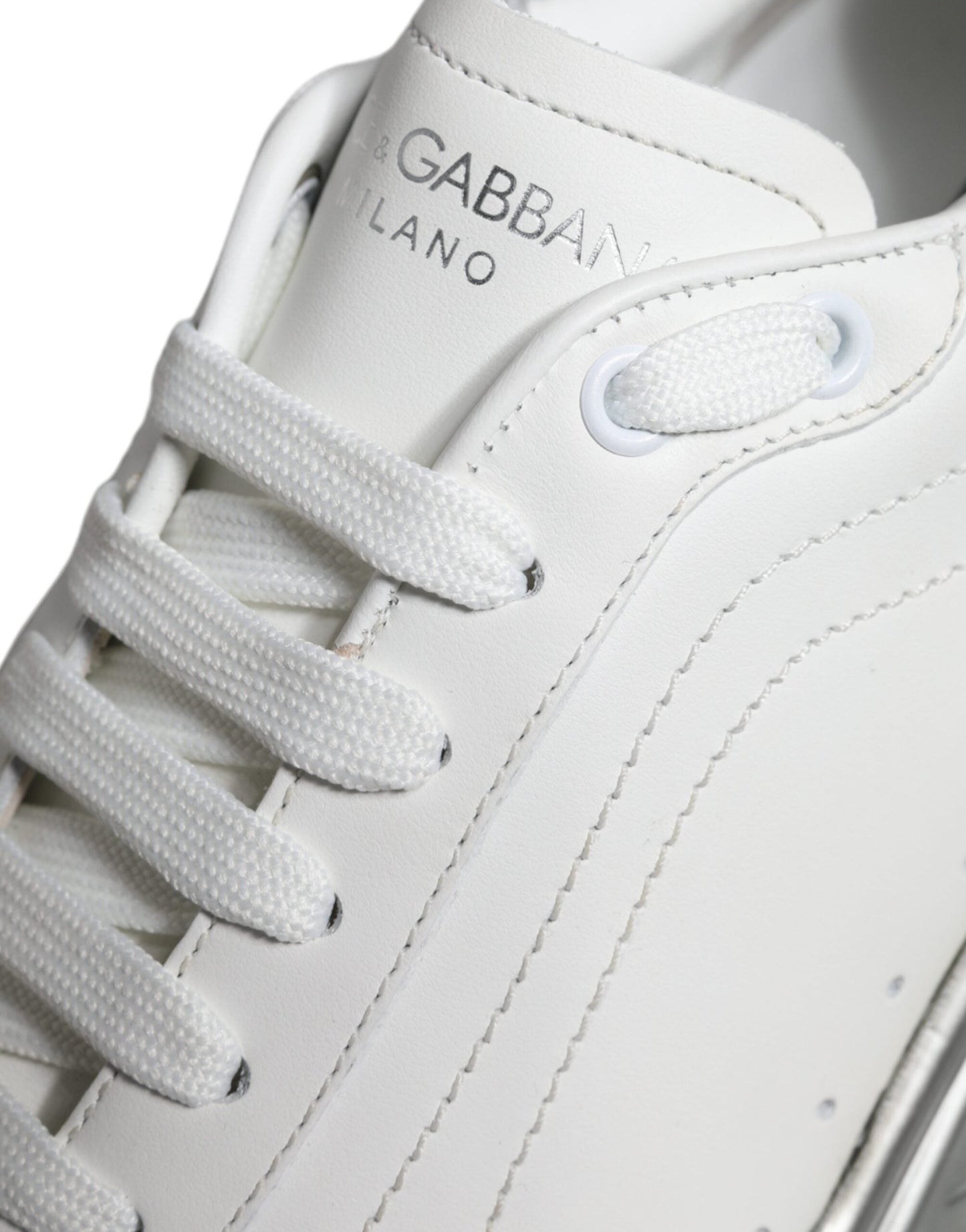 Dolce & Gabbana White Silver Daymaster Low Top Sneakers Men's Shoes (Pre-Owned)