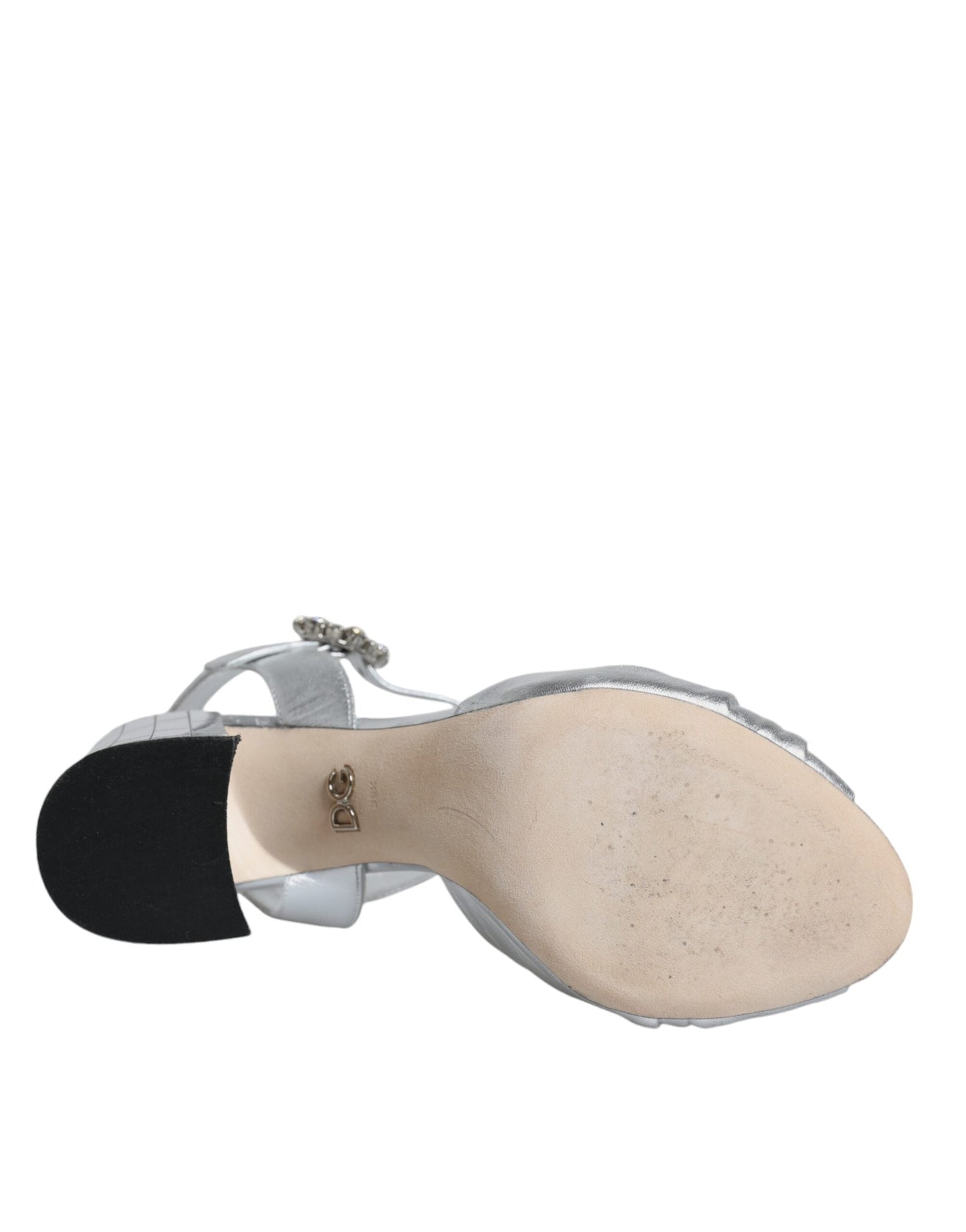 Dolce & Gabbana Silver Mirror Heels KEIRA Sandals Women's Shoes (Pre-Owned)