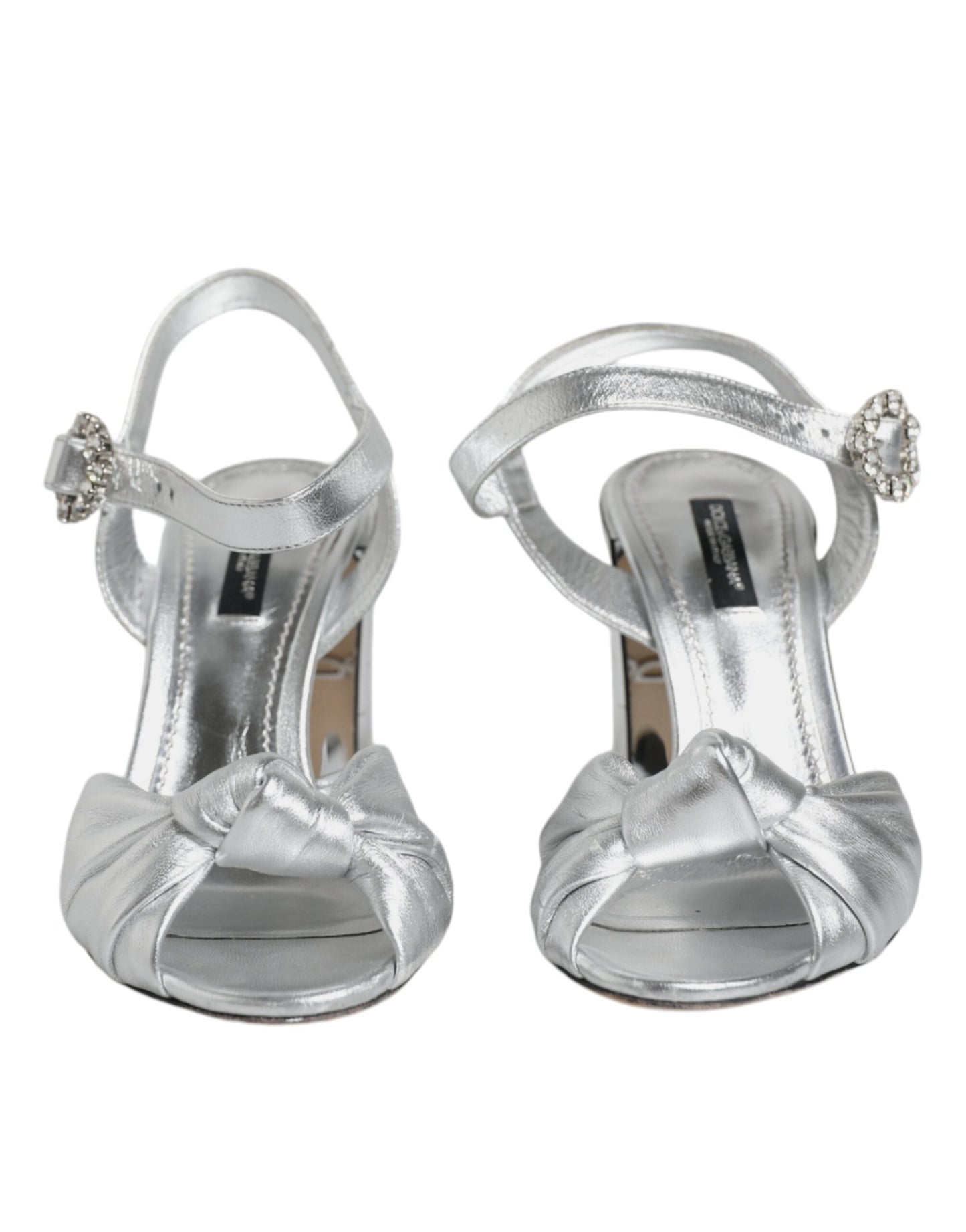 Dolce & Gabbana Silver Mirror Heels KEIRA Sandals Women's Shoes (Pre-Owned)