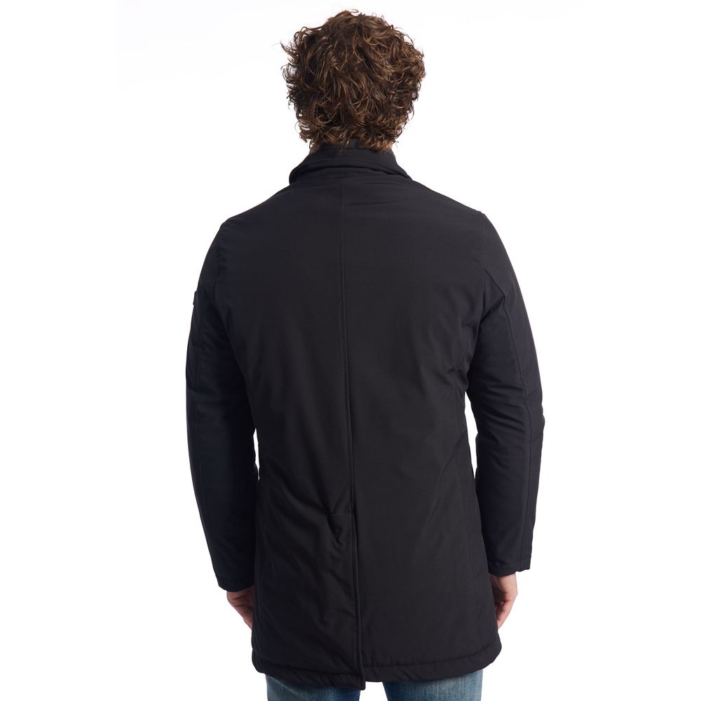 Baldinini Trend Black Polyester Men's Jacket