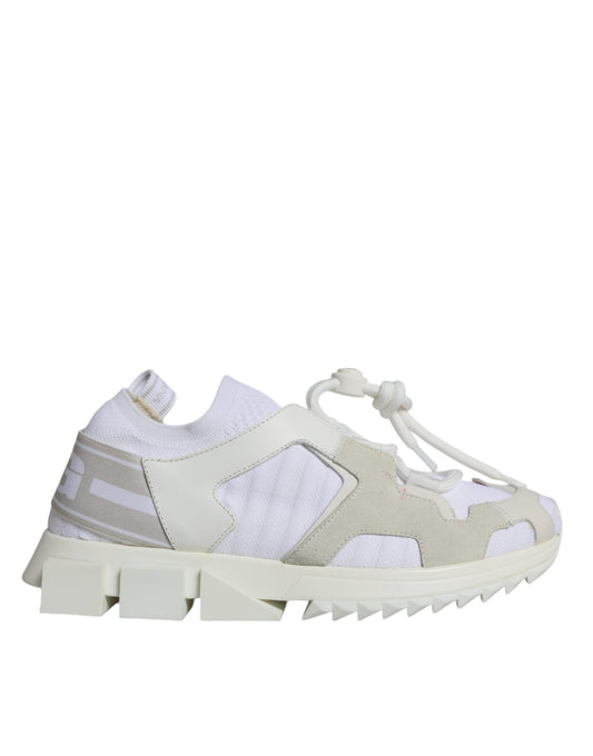 Dolce & Gabbana White Mesh Sorrento Trekking Sneakers Women's Shoes (Pre-Owned)