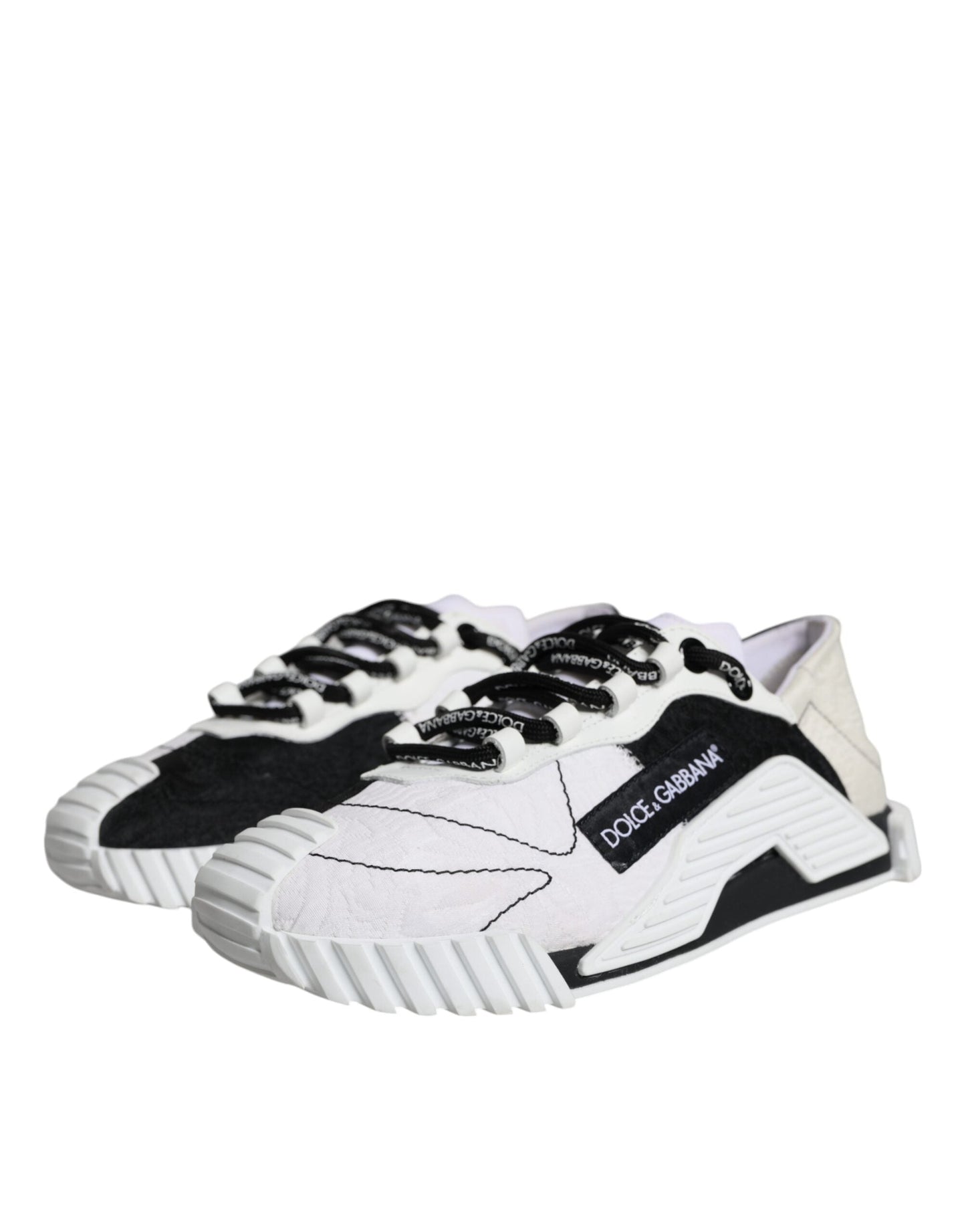 Dolce & Gabbana White Black Low Top NS1 Sneakers Women's Shoes (Pre-Owned)