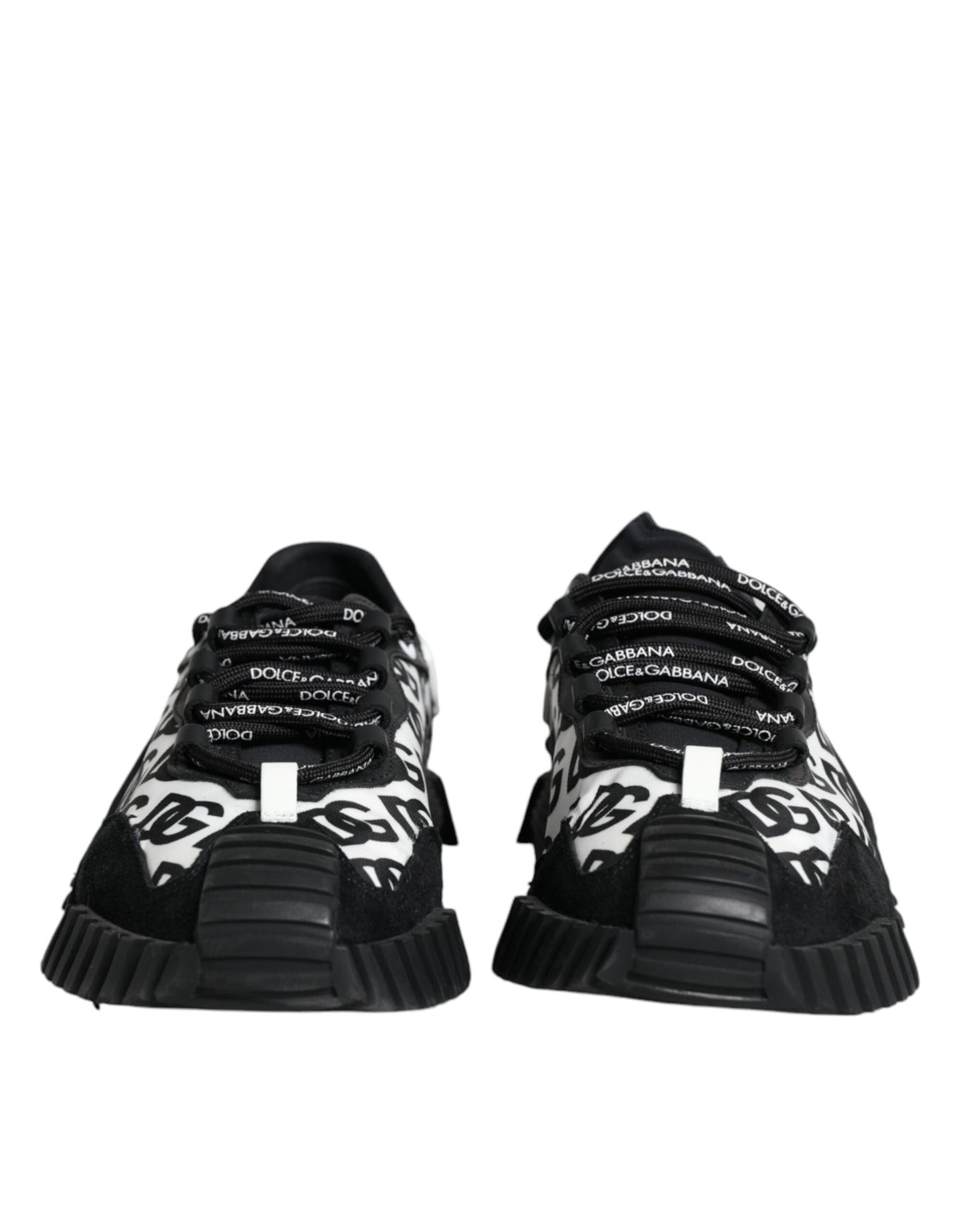 Dolce & Gabbana Black Logo Lace Up Low Top NS1 Sneakers Men's Shoes (Pre-Owned)