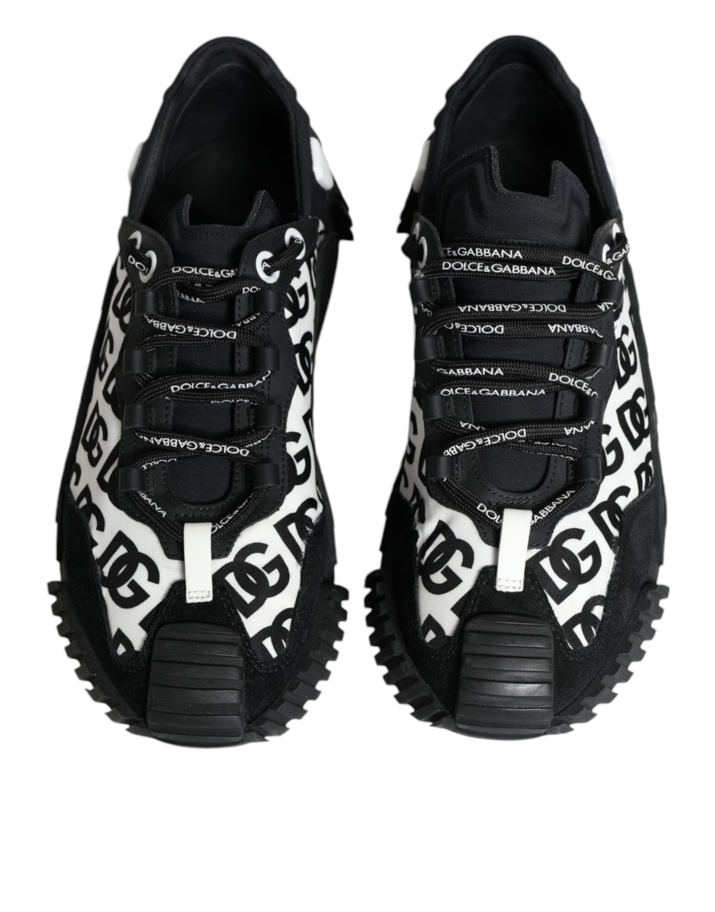 Dolce & Gabbana Black Logo Lace Up Low Top NS1 Sneakers Men's Shoes (Pre-Owned)
