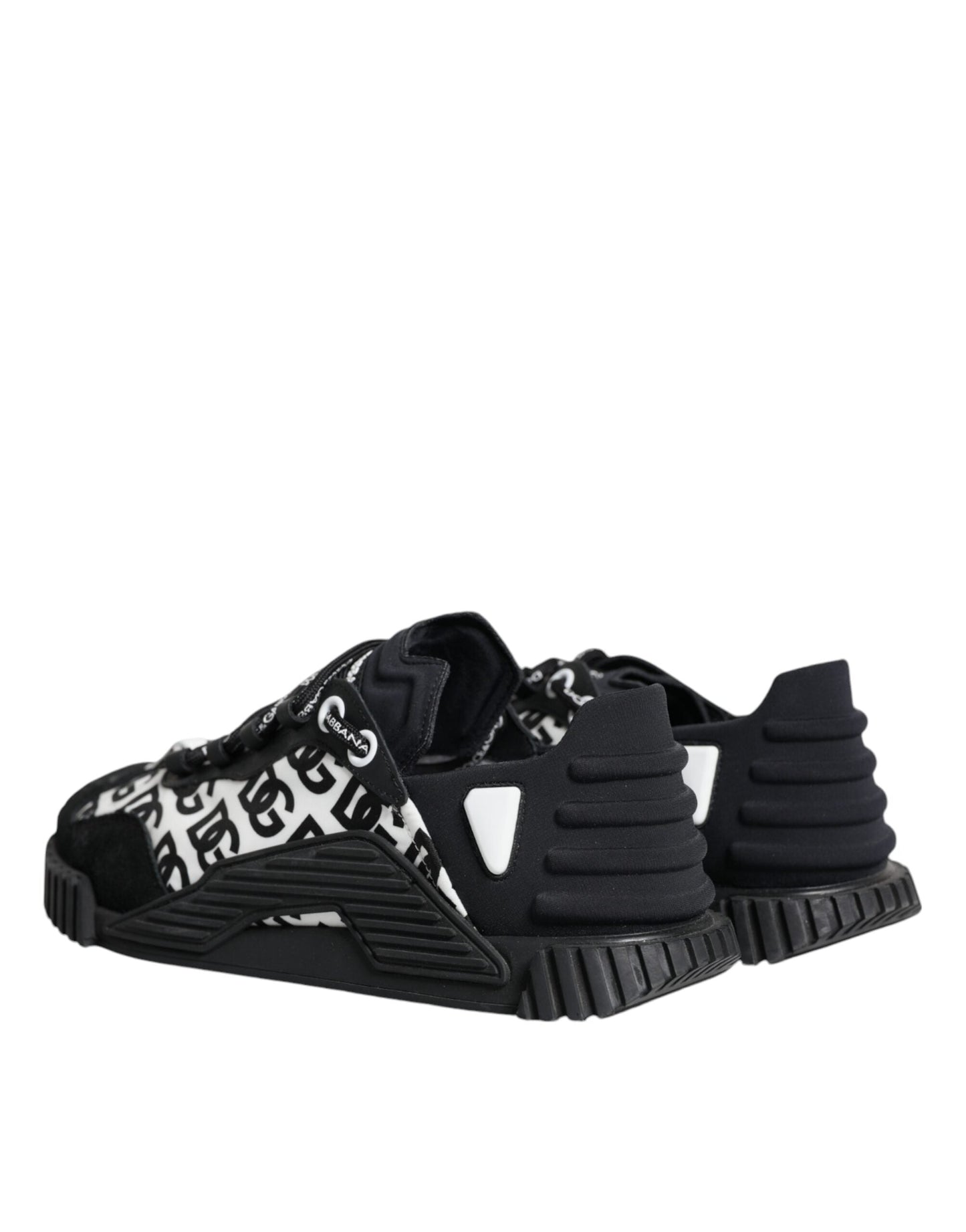 Dolce & Gabbana Black Logo Lace Up Low Top NS1 Sneakers Men's Shoes (Pre-Owned)