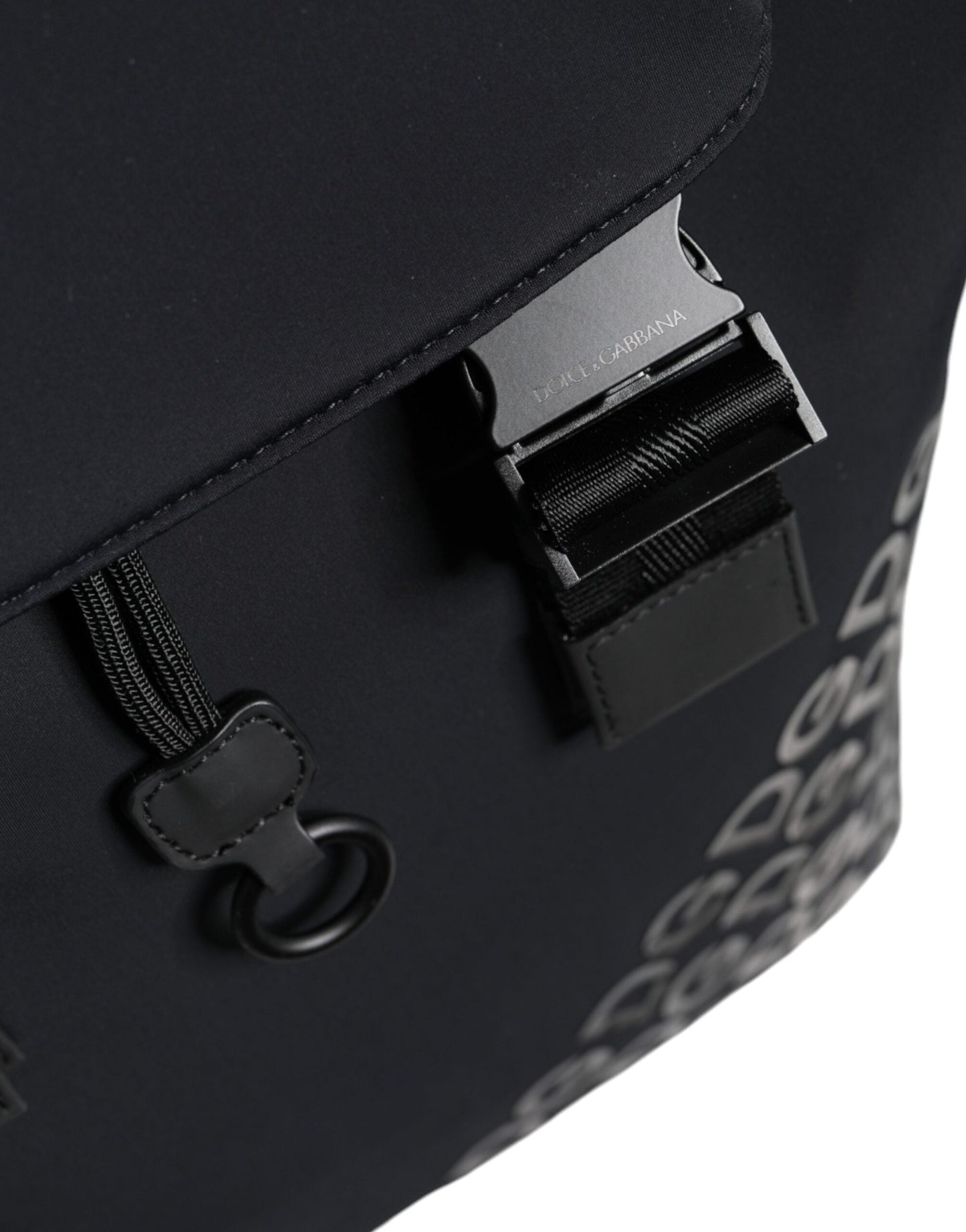Dolce & Gabbana Black DG Mania Neoprene Travel Back Pack Women's Bag (Pre-Owned)