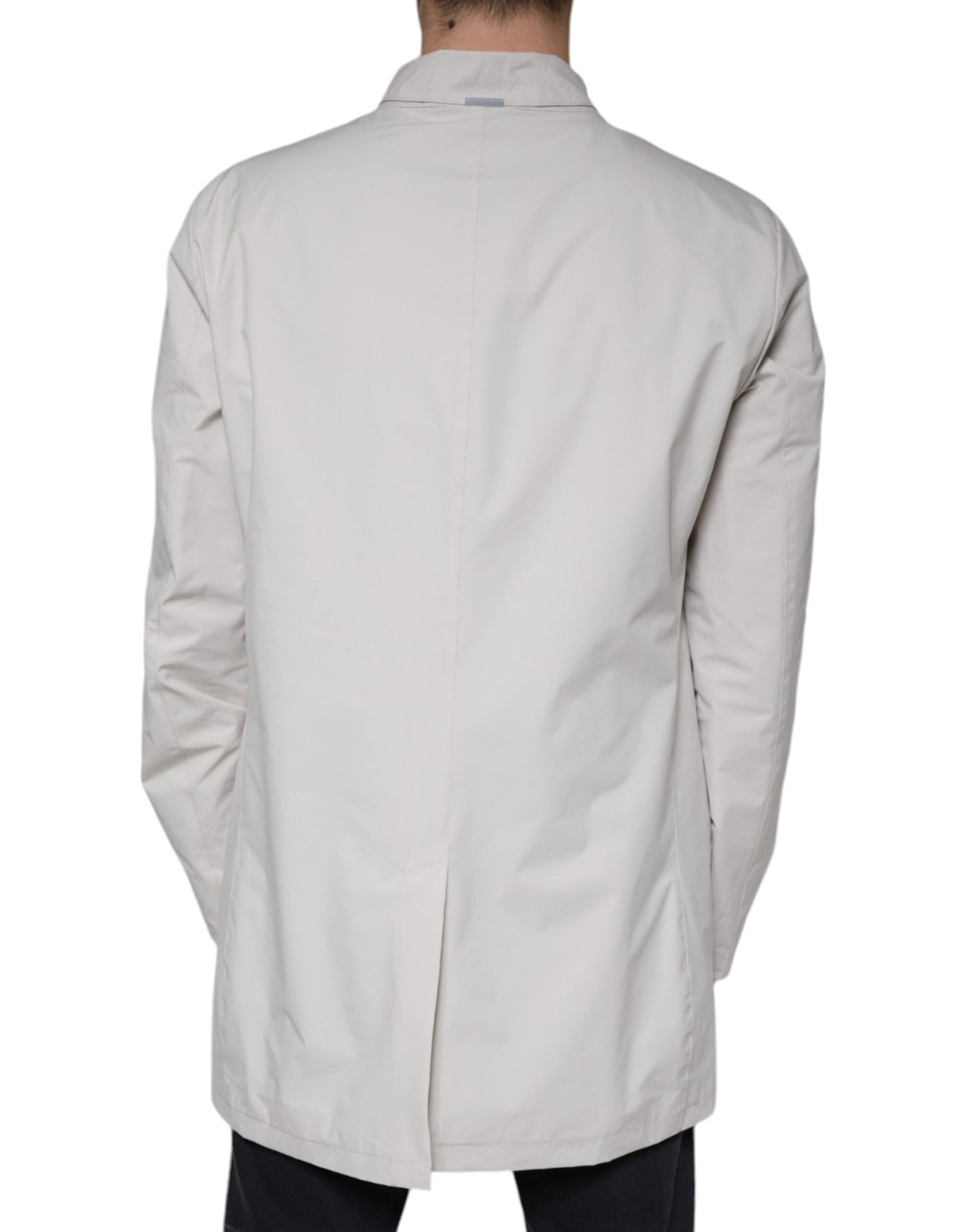 People Of Shibuya Off White Full Zip Coat Men Men's Jacket (Pre-Owned)