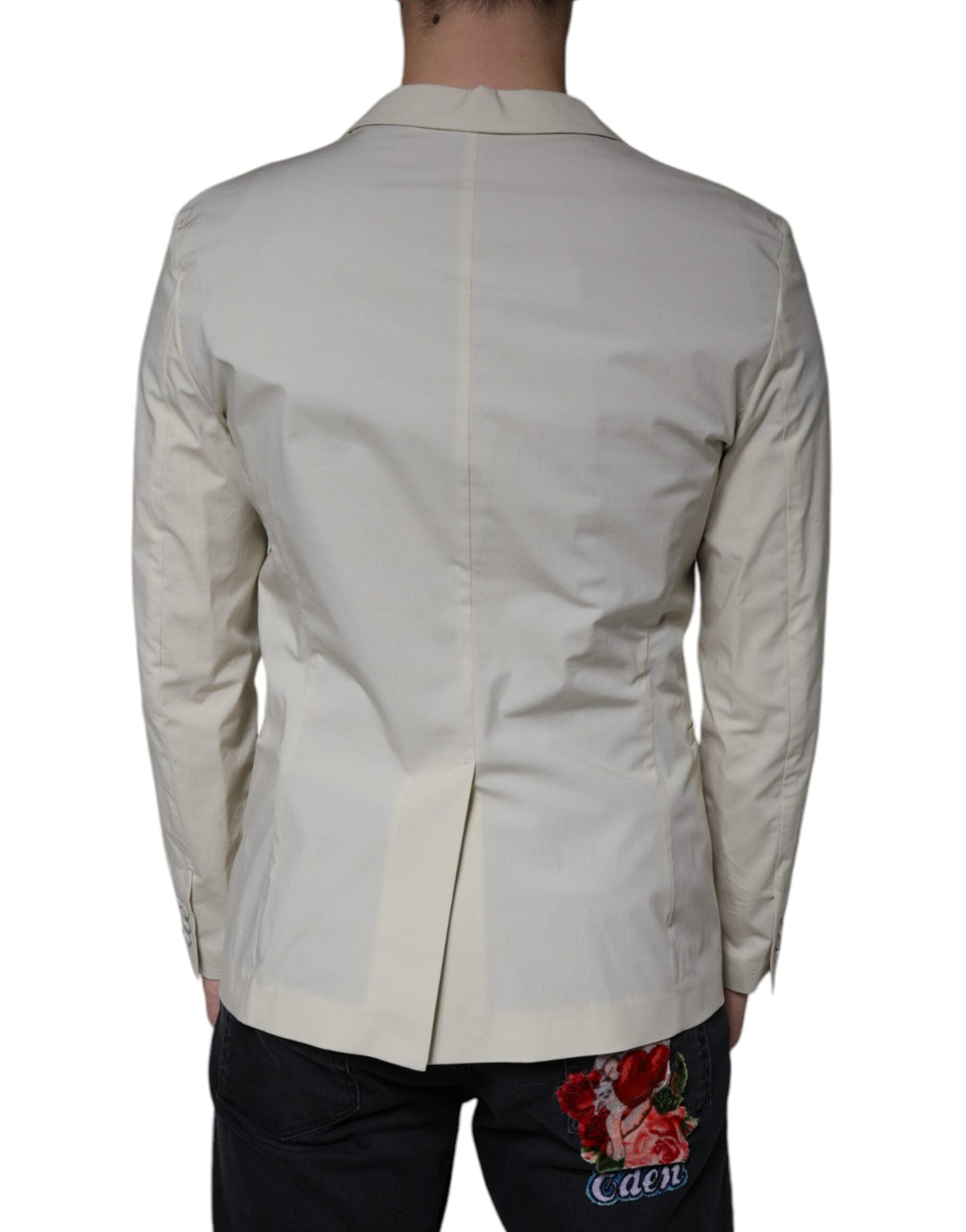 Paolo Pecora Milano Beige Single Breasted Dress Formal Coat Men's Blazer
