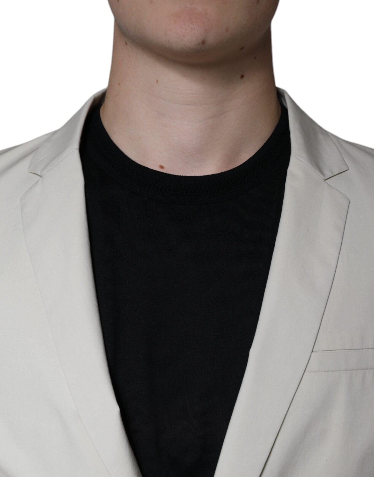 Paolo Pecora Milano Beige Single Breasted Dress Formal Coat Men's Blazer