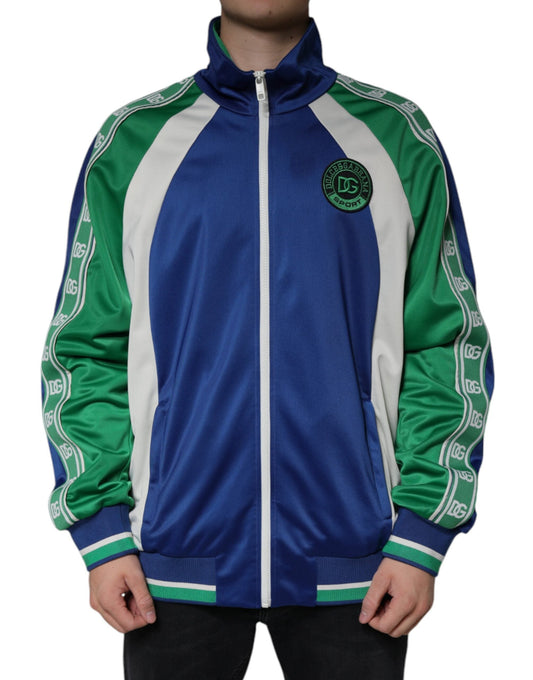 Dolce & Gabbana Multicolor Polyester Full Zip Bomber Men's Jacket (Pre-Owned)
