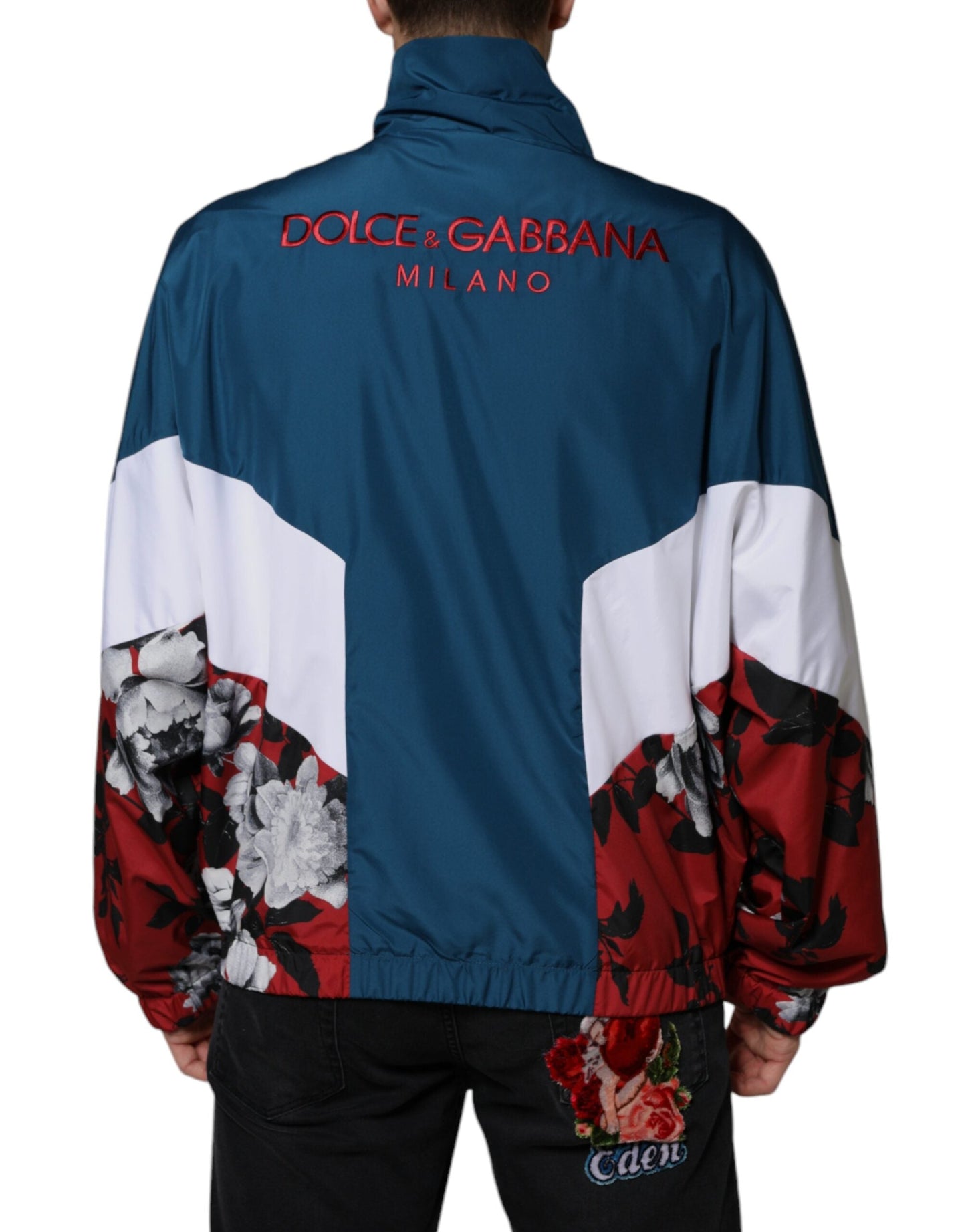Dolce & Gabbana Multicolor Polyester Full Zip Men's Jacket (Pre-Owned)