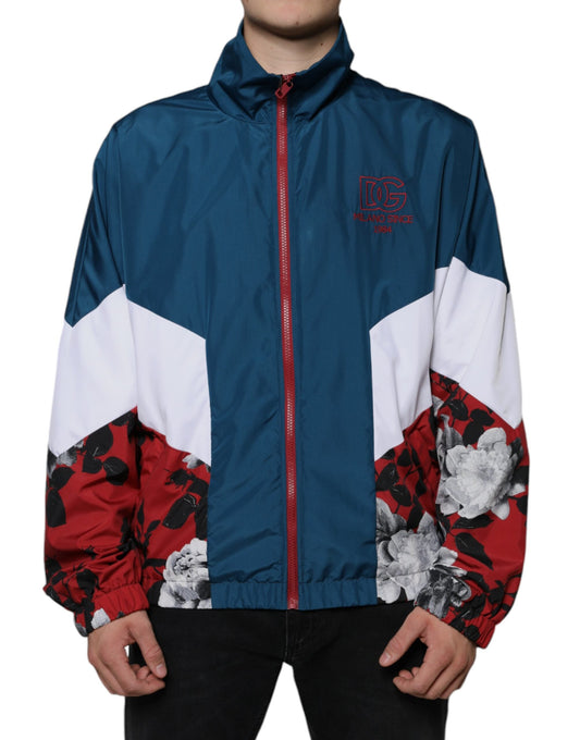Dolce & Gabbana Multicolor Polyester Full Zip Men's Jacket