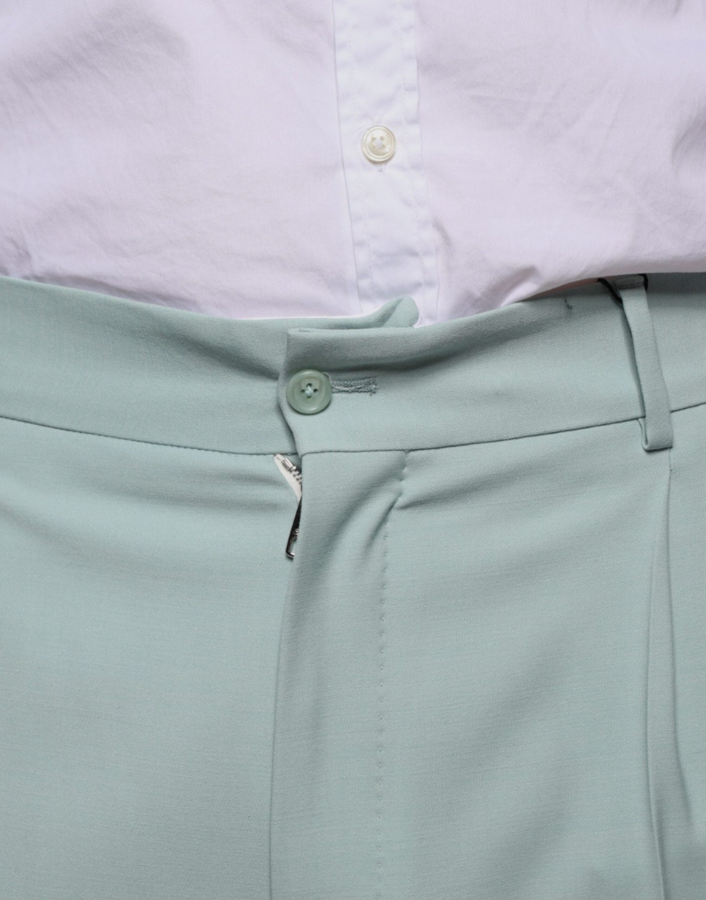 Dolce & Gabbana Mint Green Cotton Dress Men's Pants