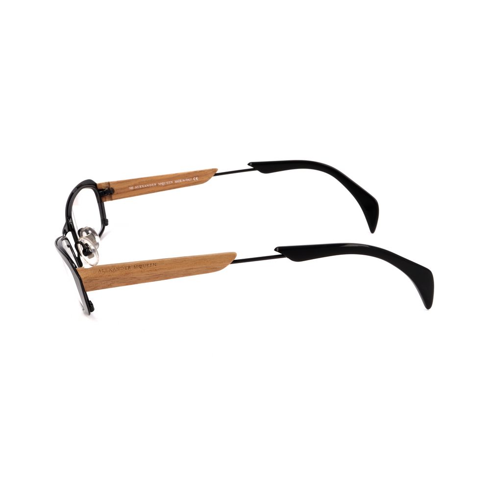 Alexander McQueen Black Metal Glasses  (Frames)