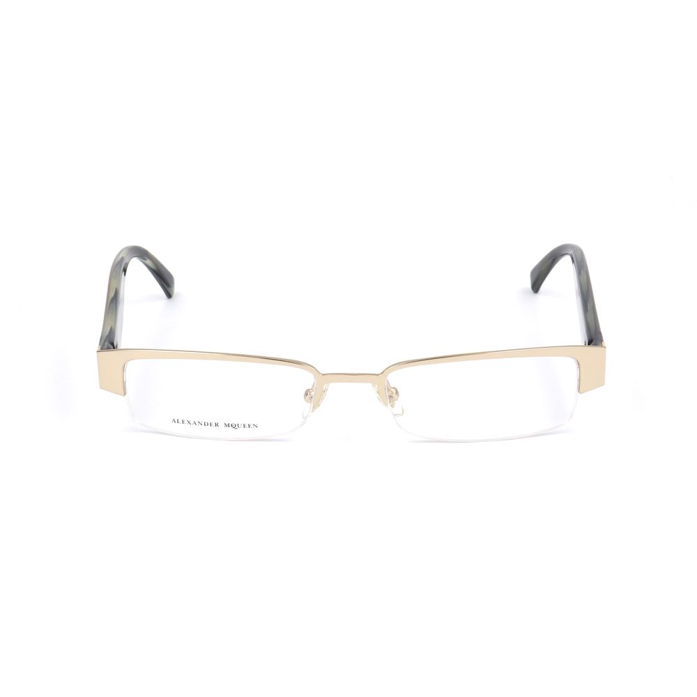 Alexander McQueen Gold Metal Glasses  (Frames)